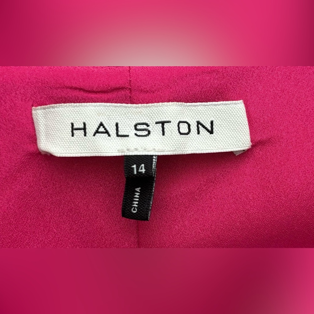 Halston Ladies hot pink cocktail dress! - Picture 6 of 6